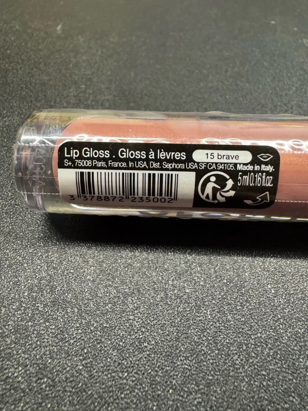 Sephora Collection Lip Gloss “Brave” Shade 15 Shimmer Nude Full Size